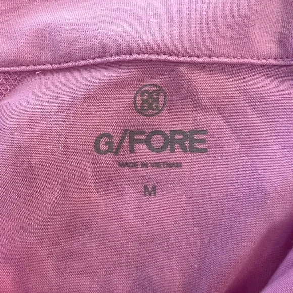 G/FORE 1/4 Zip Luxe Staple Midlayer Golf Pullover in Lilac Light Purple Pink, M - Picture 6 of 9